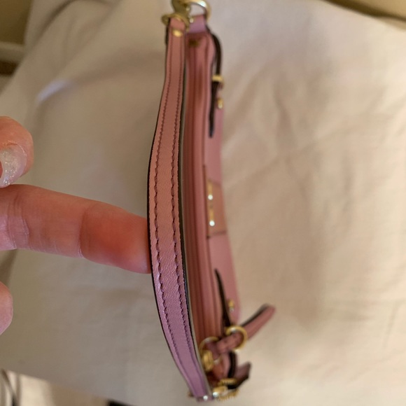 Coach Pink Leather Purse/Wristlet - Picture 6 of 7